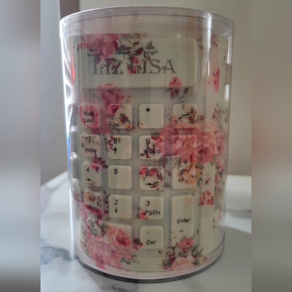RARE Floral Liz Lisa Silicone Keyboard